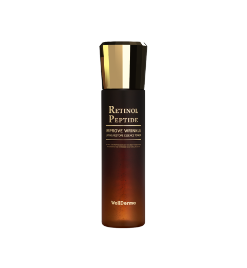 WellDerma Retinol Peptide Improve Wrinkle Lifting Restore Essence Toner / Омолаживающая пептидная тонизирующая эссенция на основе ретинола, 150 мл